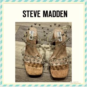 Steve Madden clear sandals NWOT